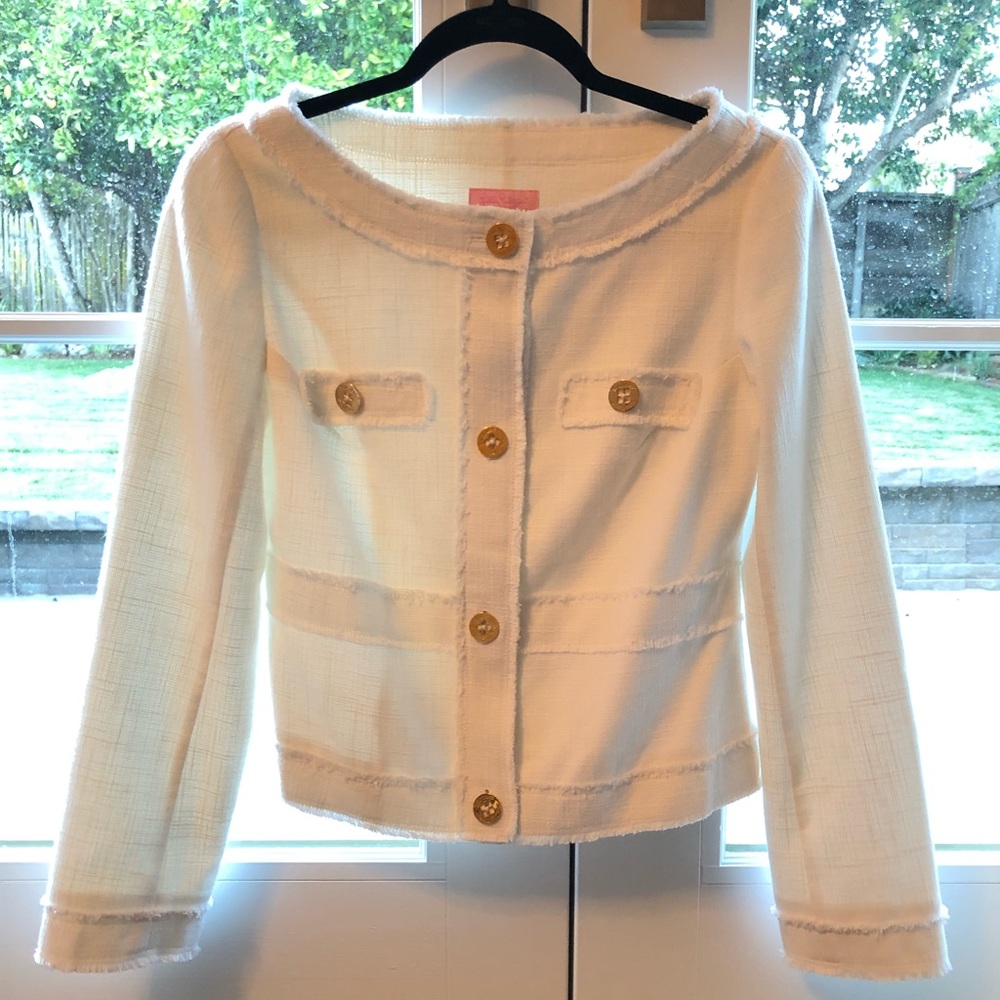 NEW Lilly Pulitzer Millie Jacket White Small
